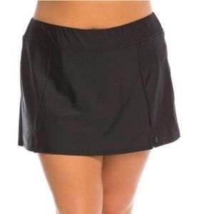 Black Swim Skirt w/ liner Maxine of Hollywood 18W